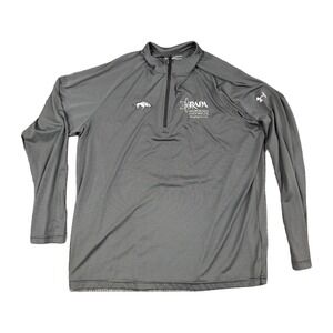 Under Armour Arkansas Razorbacks RAPA HeatGear 1/4 Zip Pullover Mens XXL Gray